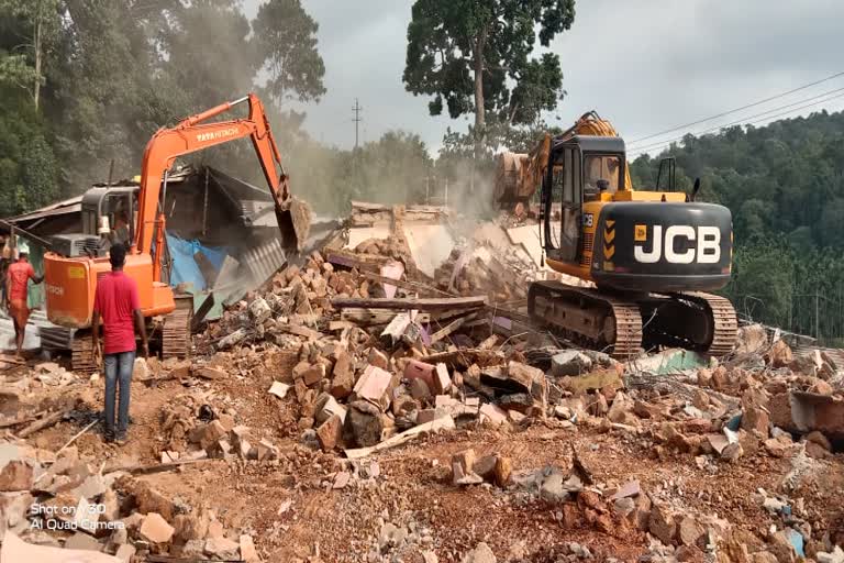 Sigandoor illegal building demolished