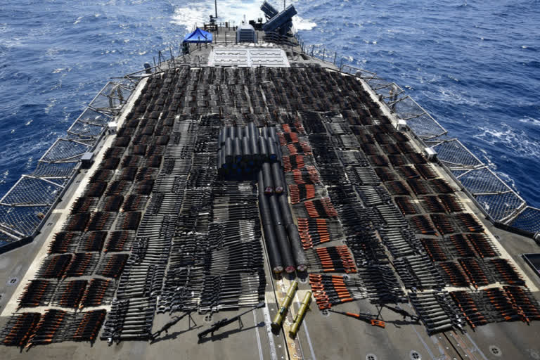 US navy seizes illicit Russian, Chinese weapons in north Arabian Sea