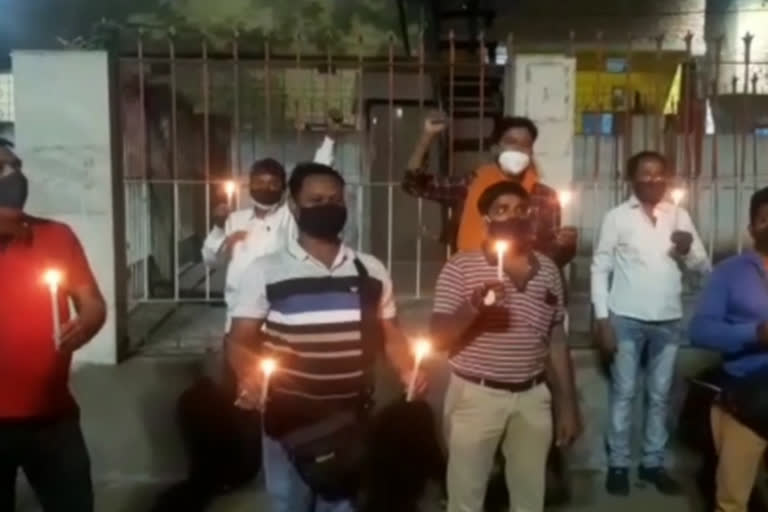 Tribute to martyred journalists in the battle with Corona in dhanbad