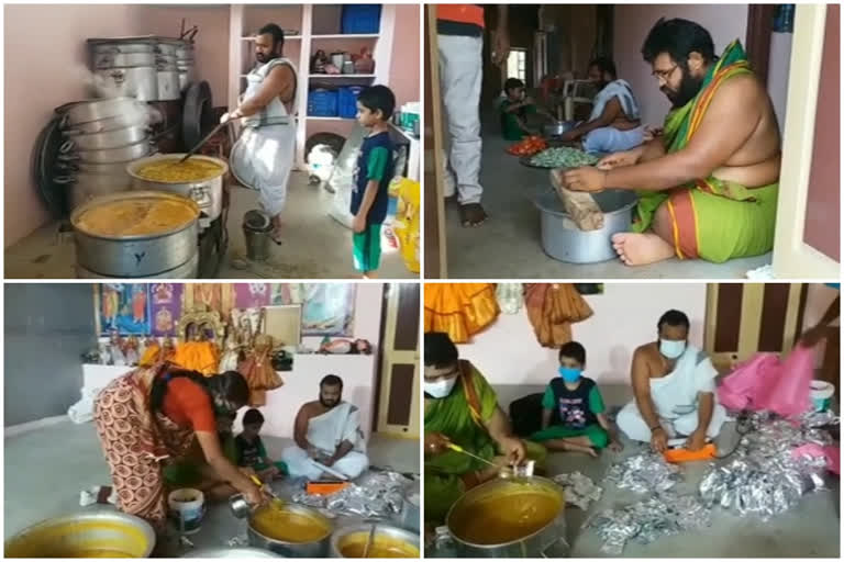 brahmin family helping covid family at guntur district tenali