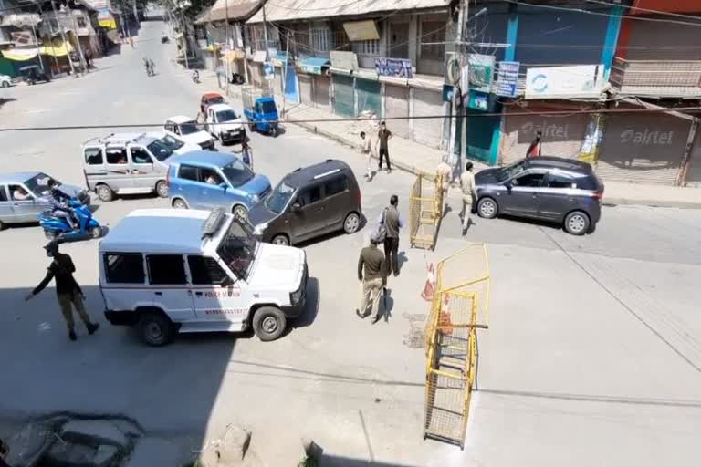 action against violators of corona curfew in budgam