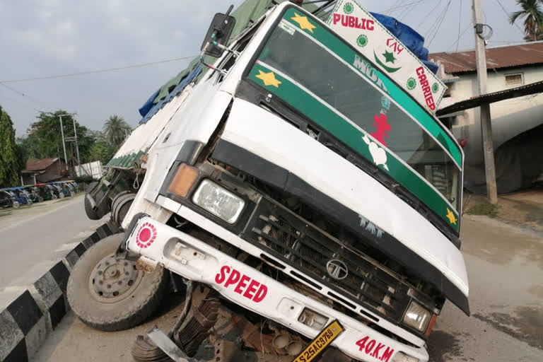 Truck accident in Jania