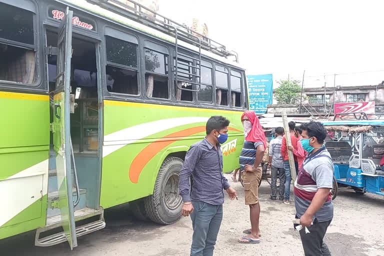 North Dinajpur bus workers demand separate vaccination