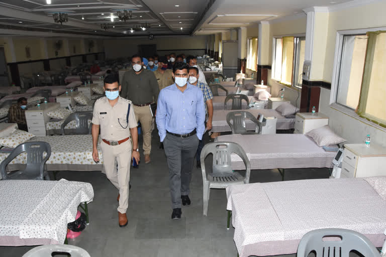 covid care center with 100 oxygen beds built in Karnal