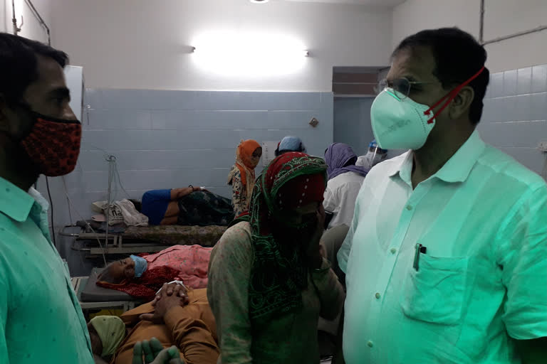 Jhunjhunu District Collector Umar Din Khan visits BDK Hospital