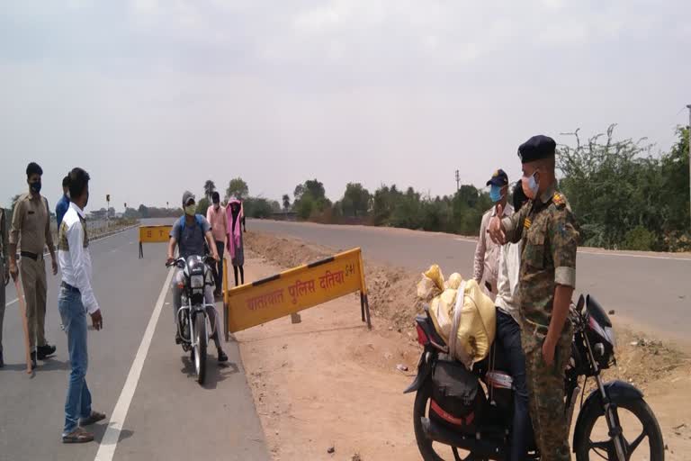 corona curfew in datia