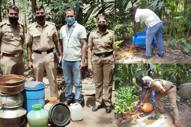 സുൽത്താൻ ബത്തേരി  പാടിച്ചിറ  വാറ്റ് നിര്‍മ്മാണം  വാഷ്  Excise  liquor  wash  bathery