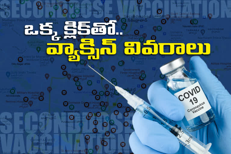 second dose vaccine centers geo locations in hyderabad