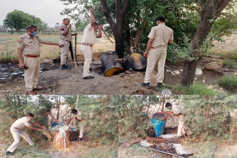 अवैध हथकढ़ शराब  शराब माफिया  जयपुर की लेटेस्ट न्यूज  शराब की भट्ठी  क्राइम इन जयपुर  Crime in Jaipur  Wine kiln  Jaipur latest news  Wine mafia  Illegal handcuffs