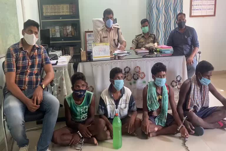 6 naxalites arrestted in sukma