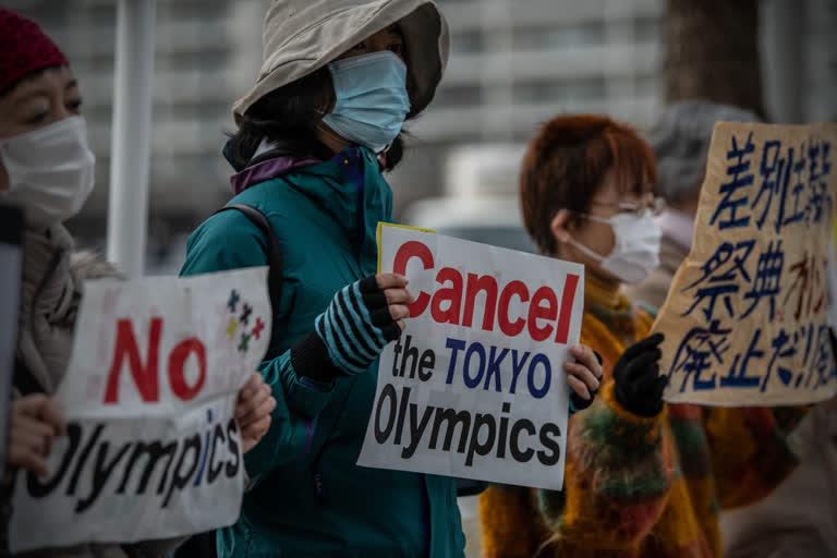 japanese people are frustrated over goverments adament behaviour of organizing Olympic during Pandemic