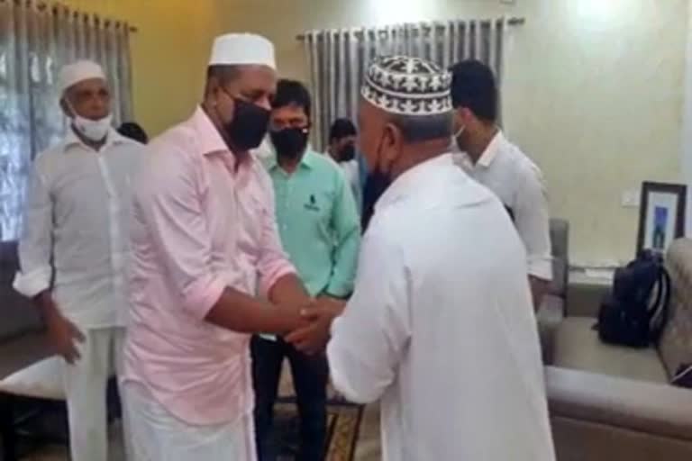 MLA UT Khader offered Eid Namaz at his Residence