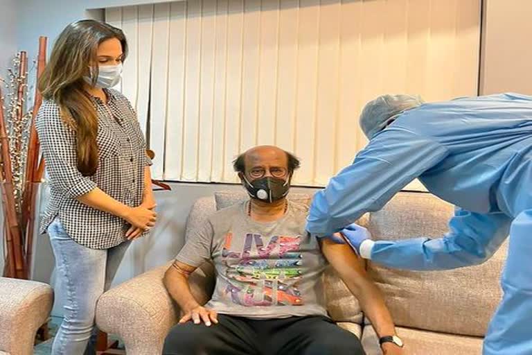 rajinikanth-gets-second dose-of-covid-19-vaccine-daughter-soundarya-shares-pic