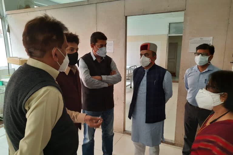 Health Minister Dr. Rajeev Saizal visits Nurpur