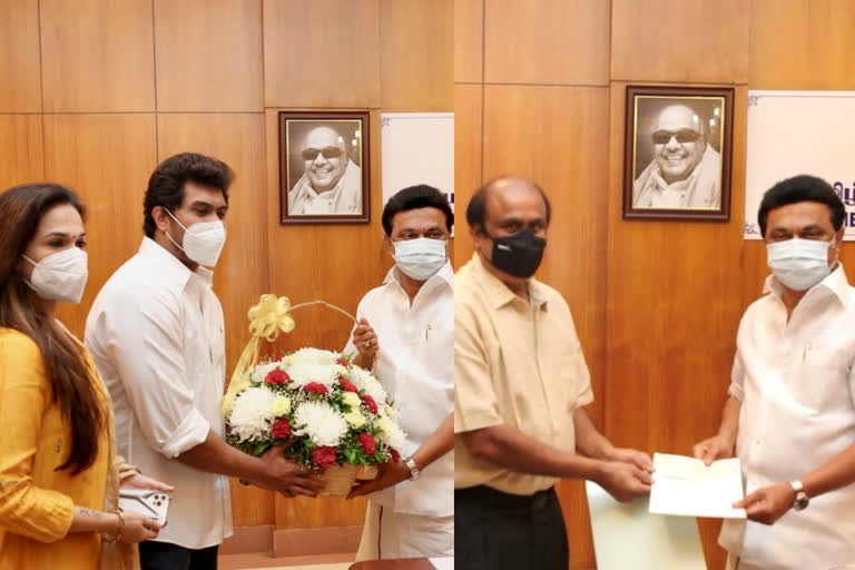 Soundarya Rajinikanth husband Vishagan and family donate Rs 1 crore to TN CM Relief Fund  സിഎംപിആര്‍എഫിലേക്ക് സംഭാവന നല്‍കി സൗന്ദര്യ രജനികാന്തും കുടുംബവും  തമിഴ്‌നാടിനായി ഒരു കോടി രൂപ നല്‍കി സൗന്ദര്യ രജനികാന്ത്  സൗന്ദര്യ രജനികാന്ത് വാര്‍ത്തകള്‍  Soundarya Rajinikanth husband Vishagan  Soundarya Rajinikanth husband Vishagan news  Soundarya Rajinikanth news