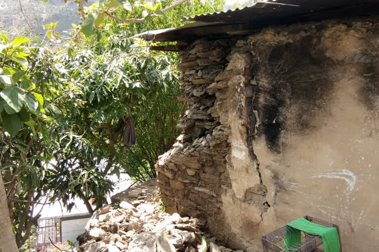 Kitchen collapsed due to rain