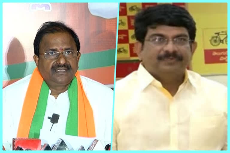 bjp, tdp leaders fire on ycp government about raghuramakrishnarajau arrest