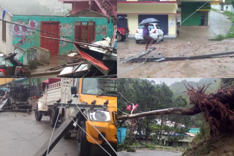 വട്ടവട  ഇടുക്കി  ഇടുക്കിയിൽ മഴ രൂക്ഷം  ഇടുക്കിയിൽ മഴ  വട്ടവടയിൽ മഴ  കാലാവസ്ഥ വ്യതിയാനം  മൺസൂൺ  മഴ  കാലാവസ്ഥ  കാലാവസ്ഥ റിപ്പോർട്ട്  ജില്ലയിലെ മഴ  heavy rain  Extensive damage in Idukki  Extensive damage in vattavada  rain  rain updates  weather updates  weather change  weather  mansoon  ടൗട്ടെ  ടൗട്ടെ ചുഴലിക്കാറ്റ്  idukki  vattavada