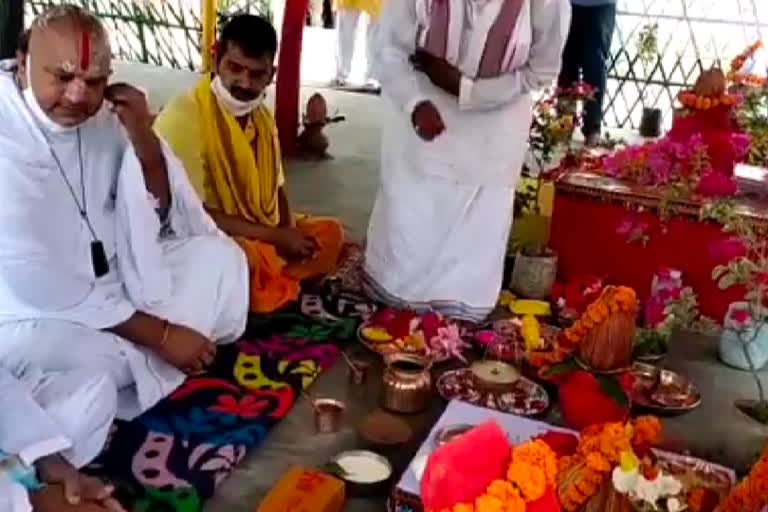 गणेश मंदिर का हुआ भूमिपूजन