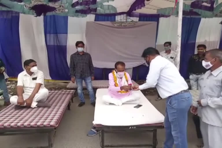 अजमेर में भूख हड़ताल, Beawar MLA went on hunger strike