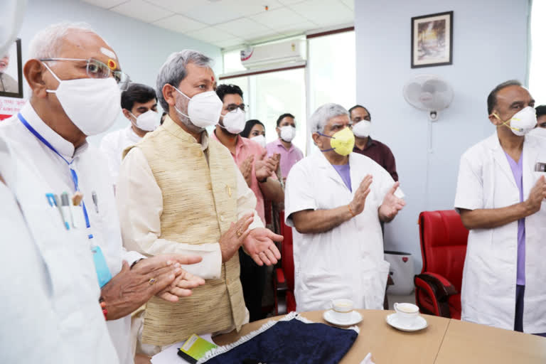 cm-tirath-launches-project-garur-telemedicine-service-in-rishikesh-aiims