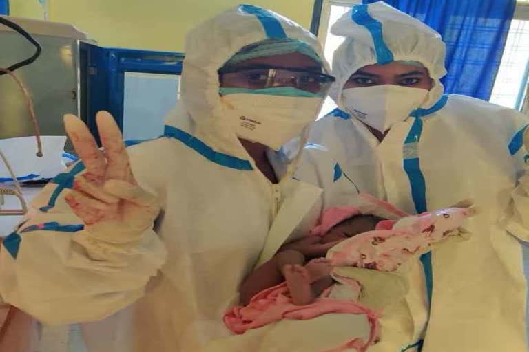 Corona infected woman gives birth to a healthy baby