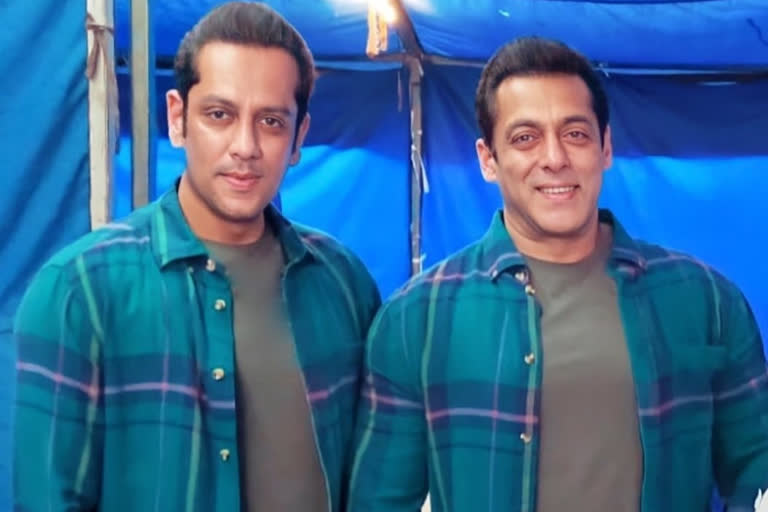 Salman Khan's Pic With Body Double Parvez Kazi From Radhe Sets