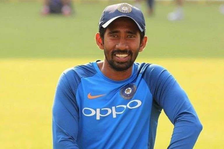 Sports  Wriddhiman Saha  COVID  SunRisers Hyderabad  World Test Championship  വൃദ്ധിമാന്‍ സാഹ  കൊവിഡ്  സണ്‍റൈസേഴ്‌സ് ഹൈദരാബാദ്  ലോക ടെസ്റ്റ് ചാമ്പ്യന്‍ഷിപ്പ്