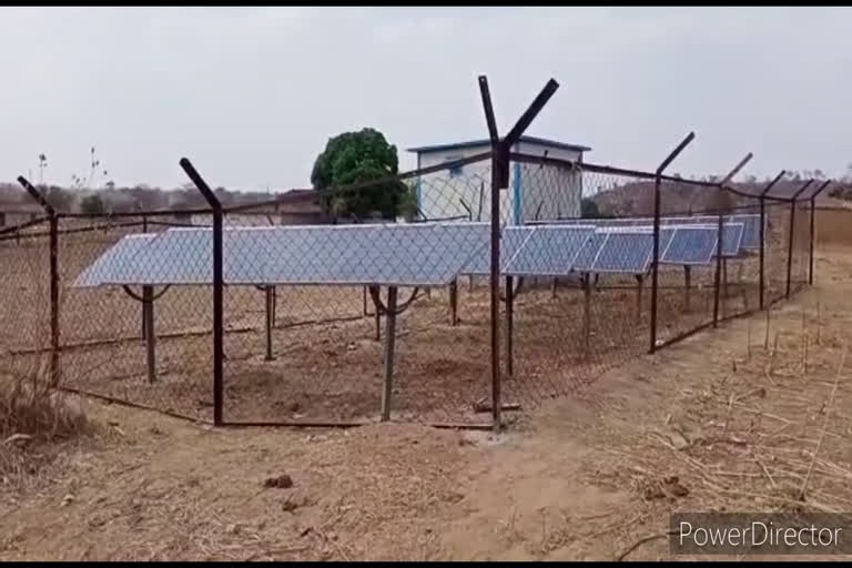 Solar power plant deteriorated in Thiskoli Gram Panchaya