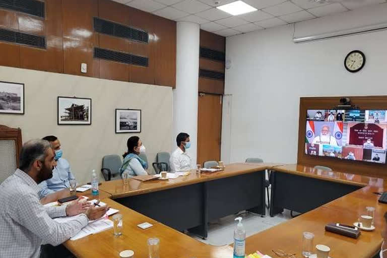 Chandigarh DC PM Modi video conferencing