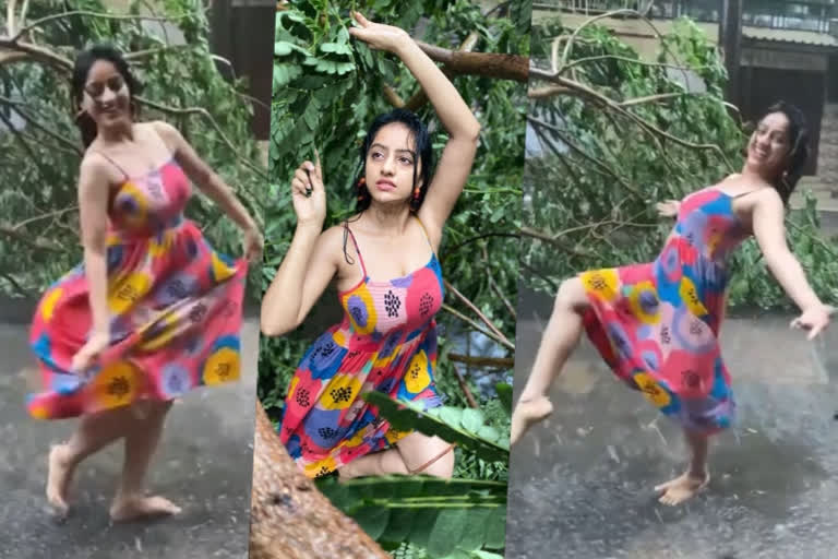 Diya Aur Baati fame Deepika Singh trolled for dancing in rain amid Cyclone Tauktae