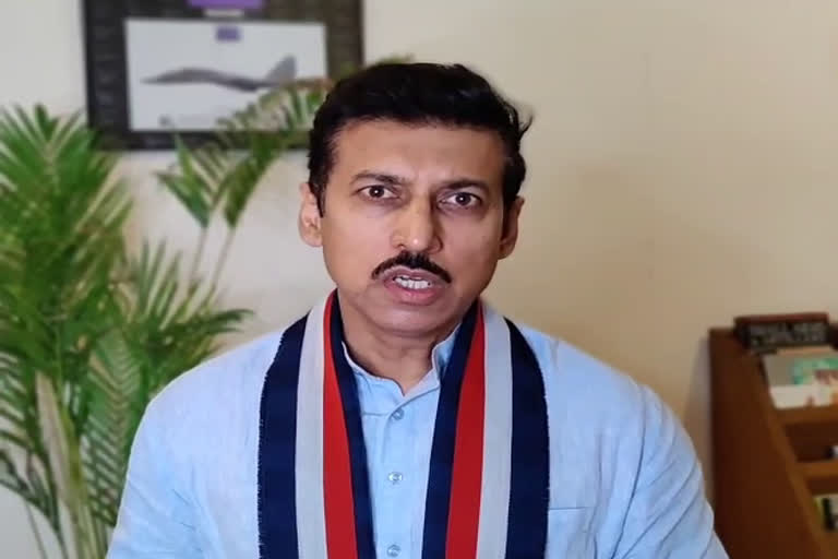 rajyavardhan singh rathore,  covid care center