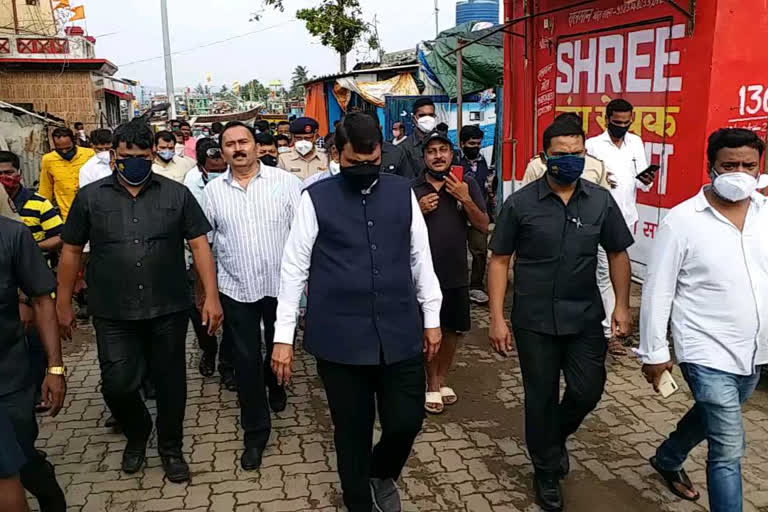 Devendra Fadnavis visited Alibag Koliwada Jetty