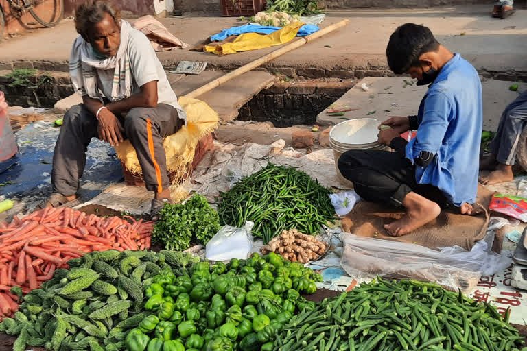 राजधानी में सब्जियों के भाव