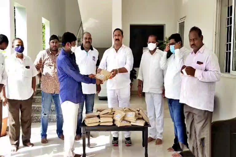 kodada mla bollam mallayya distribute covid medicine at suryapet