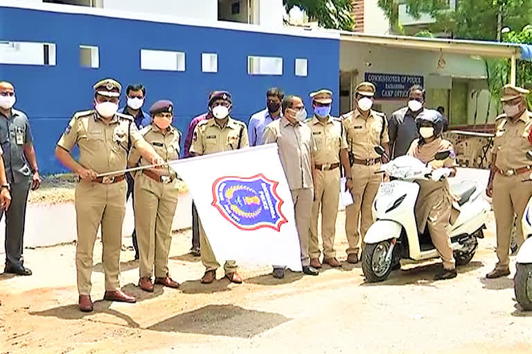 cp mahesh bhagwat started scooties to she team police