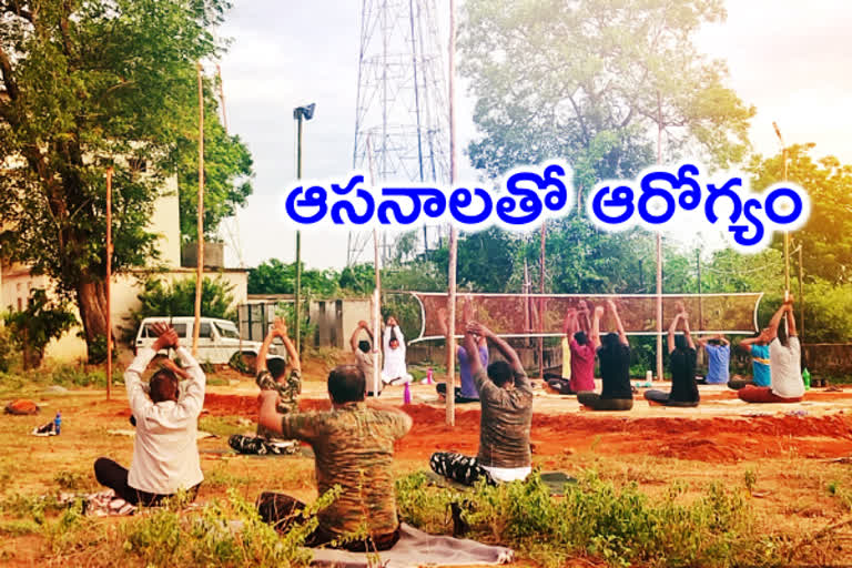 Yoga training classes for Thadavai police