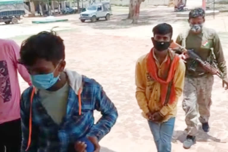 villagers caught two criminals in giridih