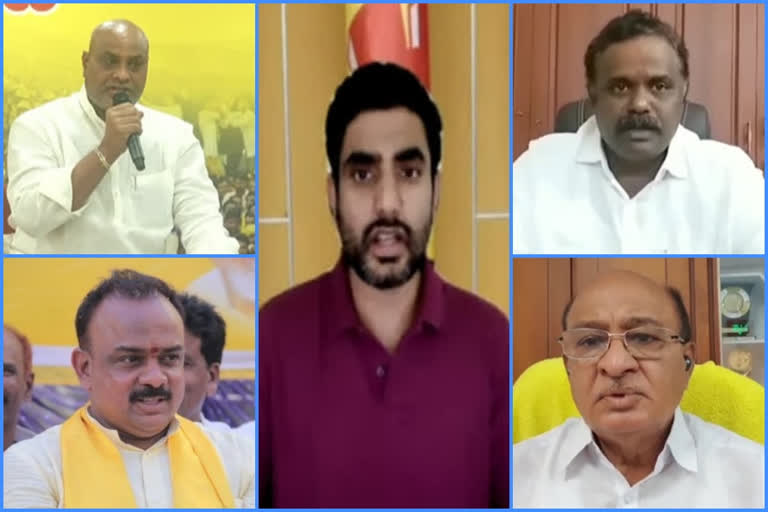 tdp leaders on mp raghurama case, hc verdict on parishath elections