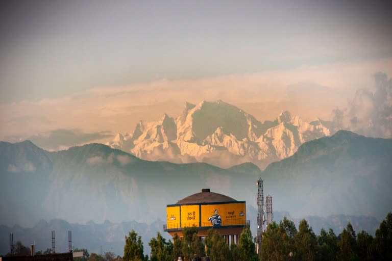 beautiful view of himalayan from saharanpur