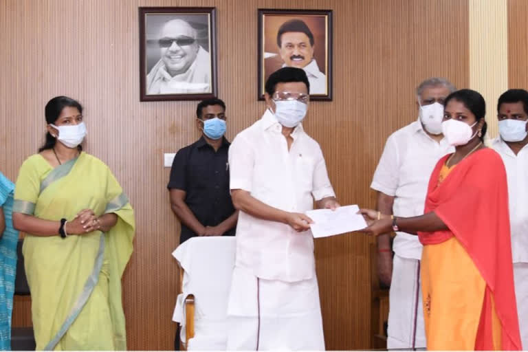 CM Stalin gives appointment orders  kin of Thoothukudi police firing victims  കുടുംബാംഗങ്ങൾക്ക്‌ സർക്കാർ ജോലി നൽകി സ്റ്റാലിൻ  എംകെ സ്റ്റാലിൻ