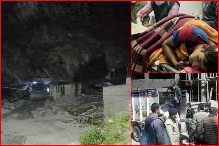 under construction tunnel of nhpc collapsed in kullu