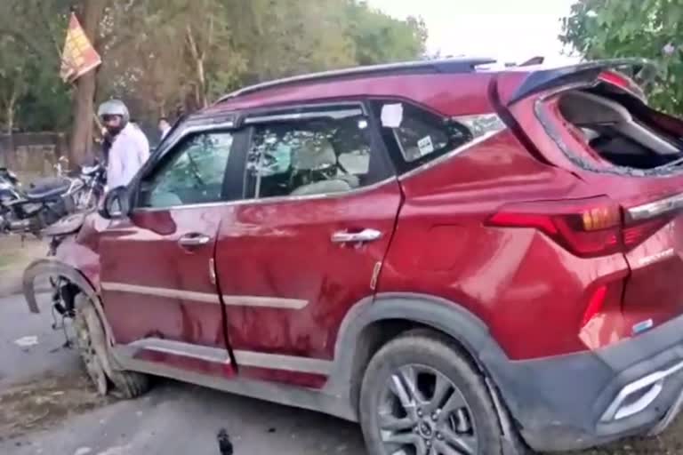car and bike accident in shahabad kurukshetra