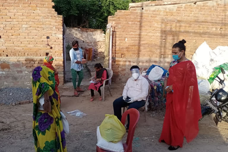 corona in Dhaulpur, Social organization, rations during corona