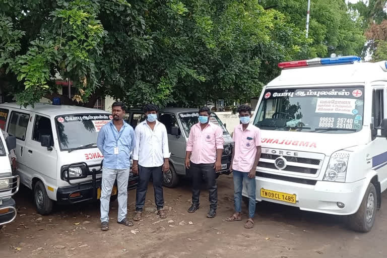 corona patient free ambulance service in thiruvannamalai