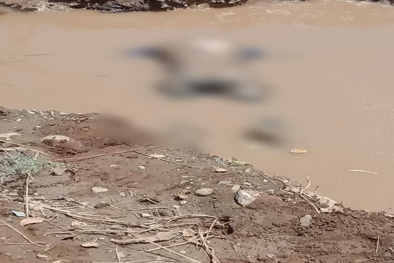 युवक का गहरे गड्ढे में मिला शव, The dead body of a young man found in a deep pit