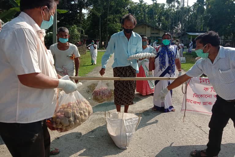 Relief distribution at containment zone