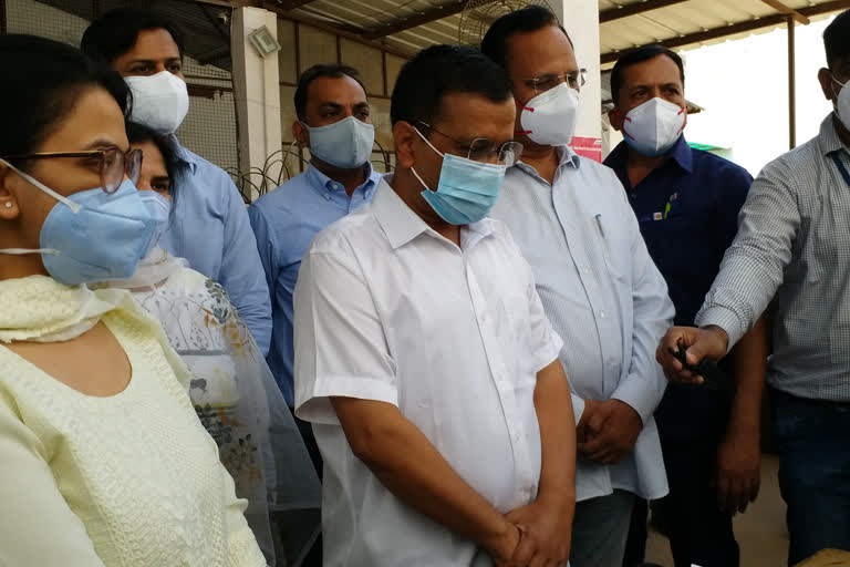 CM Arvind Kejriwal took stock of Mayapuri Oxygen Depot IN DELHI