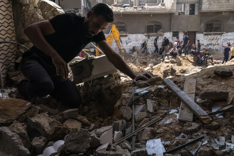 Gaza horror: Factory owner inspects damage after fighting