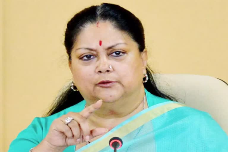 removal of colony of nomadic, Vasundhara Raje